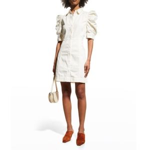Frame Gillian Puff Sleeve Mini Dress